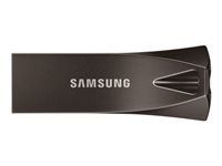 SAMSUNG BAR Plus USB flash drive Type-A 128GB 400 MB/s read 110 MB/s write resistant USB 3.1 Titan Gray with key ring