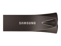SAMSUNG BAR Plus USB flash drive Type-A 256GB 400 MB/s read 110 MB/s write resistant USB 3.1 Titan Gray with key ring