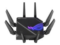 ASUS ROG Rapture GT-AXE16000 Quad-band WiFi 6E 802.11ax Gaming Router Dual 10G ports 2.5G WAN port VPN Fusion AiMesh support