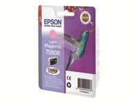 EPSON T0806 ink cartridge light magenta standard capacity 7.4ml 685 pages 1-pack blister without alarm