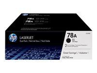 HP 78A original LaserJet Toner cartridge CE278AD black standard capacity 2.100 pages 2-pack