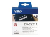 BROTHER DK22211 Brother szalacimke, film, 29mm, feher
