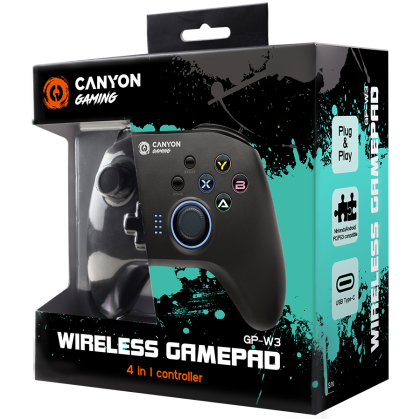CANYON gamepad GP-W3 Android/Nintendo/PC/PS3 Wireless Black
