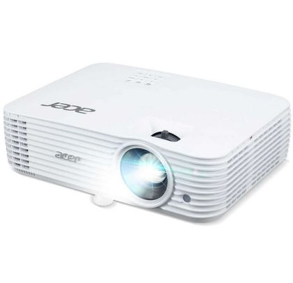 Мултимедиен проектор Acer Projector X1526HK, DLP, FHD(1920x1080), 4000Lm, 10 000:1, 3D ready, 24/7 operation, Auto Keystone, ACpower on, 2xHDMI, RS232, USB(Type A, 5V/1.5A), Audio in, 1x3W, 3.7kg, White + Acer T82-W01MW 82.5"