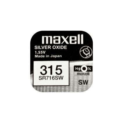 Бутонна батерия сребърна MAXELL SR716 SW 1.55V /315/