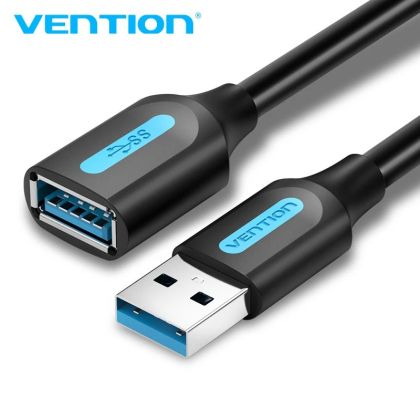 Vention USB 3.0  Extension AM / AF - 3.0M Black - CBHBI