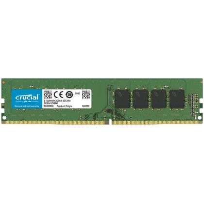 Crucial 16GB DDR4-3200 UDIMM CL22 (8Gbit/16Gbit), EAN: 649528903624