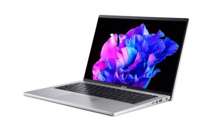 Laptop Acer Swift Go, SFG14-71-789E, Intel Core i7-1355U (3.7GHz up to 5.00 GHz, 12MB), 14" 2.8K OLED 400nit SlimBezel, Adobe&DCI-P3 100%, 16GB LPDDR5, 512GB PCIe SSD, Intel UMA , Micro SD, WIFI 6E BT 5.0 INTEL Killer CNVi, Backlit KB, Win 11 Home, Silver