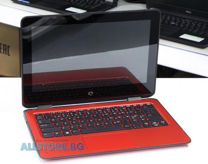 HP ProBook x360 11 G1 EE Red, Intel Pentium Quad-Core, 4096MB DDR3L Onboard, 128GB M.2 SATA SSD, Intel HD Graphics 505, 11.6" 1366x768 WXGA LED 16:9 , Grade A