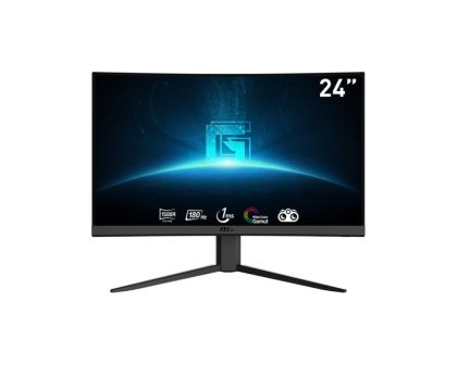 Монитор MSI G24C4 E2, 23.6", VA, 1ms, 180Hz, AG, FHD 1920x1080, Curved, 1500R, Adaptive sync, NIGHT VISION, Anti-Flicker, LESS BLUE LIGHT, Frameless, 250nits, 3000:1 , 2x HDMI (2.0b), 1x DP (1.2a), Tilt, VESA, 36M