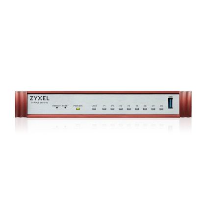 Защитна стена ZYXEL USG FLEX 100H 8x1Gbps, 1xUSB, без лиценз