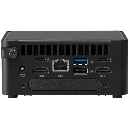 ASUS NUC 14pro/RNUC14RVHI300002I/Intel Core 3 100U/Intel Graphics/4xUSB/M.2 22x80 NVMe; 22x42 NVMe/2,5 inchi SATA/2,5Gbe LAN/2xHDMI/ 2x Thunderbolt 4 (USB-C+DP)/fără stocare/fără RAM/AX211.D2WG.NV/fără OS/EU cablu/Tall Kit (L6) /EAN:4711387491409