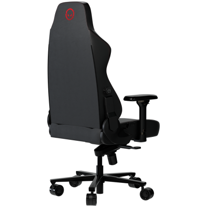 LORGAR Embrace 533, Gaming chair, PU eco-leather, 1.8 mm metal frame, multiblock mechanism, 4D armrests, 5 Star aluminium base, Class-4 gas lift, 75mm PU casters, Black