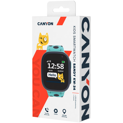 CANYON kids watch Sandy KW-34 Camera GSM GPS Blue