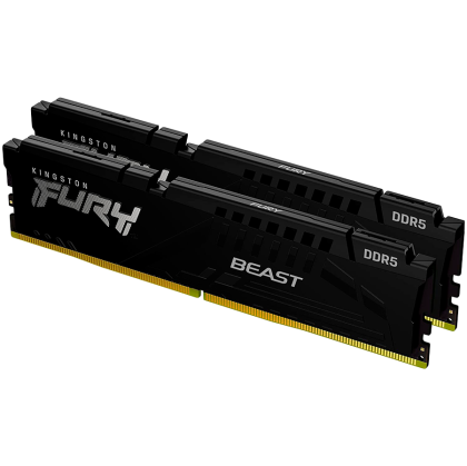 Kingston 32GB 4800MT/s DDR5 CL38 DIMM (Kit of 2) FURY Beast Black PnP, EAN: 740617324365