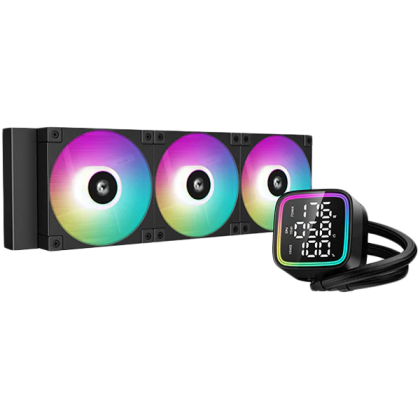 DeepCool LD360, 360mm CPU Liquid Cooler, 3x120mm ARGB PWM Fans, Anti-Leak Technology, Addressable RGB LED, Hydro Bearing, LGA1700/1200/1151/1150/1155, AMD AM5/AM4, 3Y, R-LD360-BKMSN-G- 1