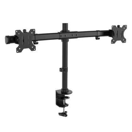 Monitor desk mount, 2 screens up to 27", VESA