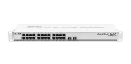 Switch Cloud Smart Mikrotik CSS326-24G-2S+RM, 24 x Gigabit Ethernet ports, 2x SFP+ cages, 1U rackmount