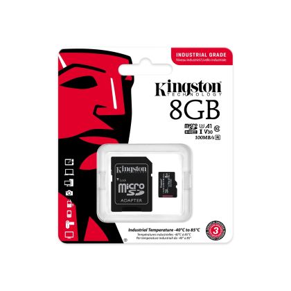 Memory card Kingston Industrial microSDHC/SDXC 8GB, Class 10