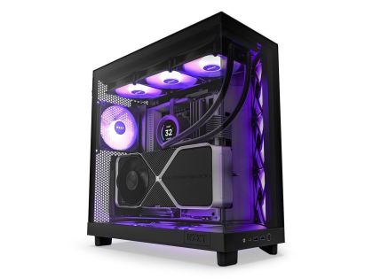 Case NZXT H6 Flow RGB Matte Black - Middle Tower