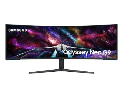 Монитор Samsung LS57CG952, 57" Odyssey Neo G95NC 57" Quantum Mini-LED Dual UHD, 7680x2160, 240Hz 1ms, HDMI, USB Hub, White/Black