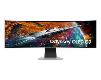 Монитор Samsung LS49CG950, 49" Odyssey G9 GAMING, Curved OLED, 1800R, 240Hz, Smart. 32:9, 5120 x 1440, 250 cd/m2, Display Port , HDMI,Micro HDMI, USB Hub, Silver