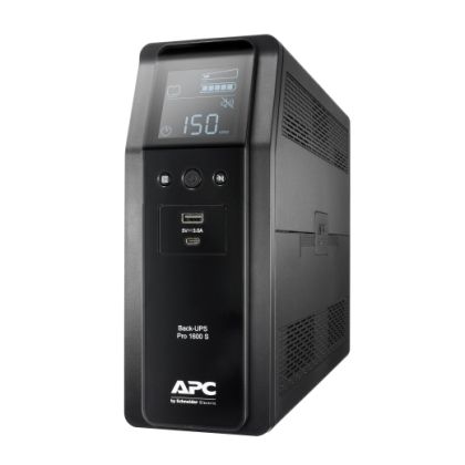 Uninterruptible UPS APC Back UPS Pro BR 1600VA, 230V, Sinewave, 8 Outlets, AVR, LCD interface