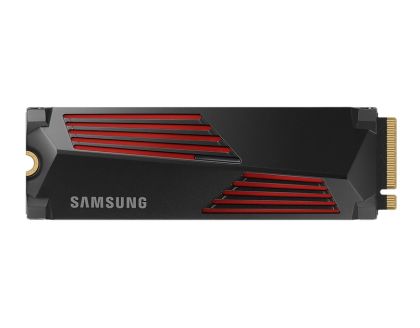 Твърд диск Samsung SSD 990 PRO 4TB Heatsink PCIe 4.0 NVMe 2.0 M.2 V-NAND 3-bit MLC, 256-bit Encryption, Read 7450 MB/s Write 6900 MB/s 