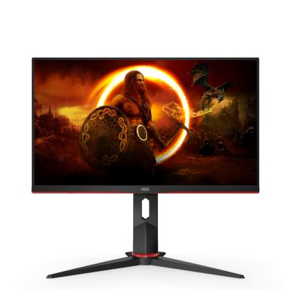 Монитор AOC 24G2ZU/BK, 23.8" IPS WLED, 1920x1080@240Hz, 1ms GtG, 0.5ms MPRT, 350cd m/2, 1000:1, DCR 80M:1, FreeSync Premium, FlickerFree, Low Blue Light, 2Wx2, Tilt, Height Adjust, Pivot, Swivel, 2xHDMI, DP, USB hub