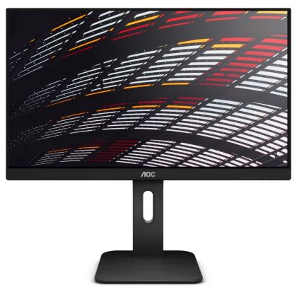 Монитор AOC 24P1, 23.8" Wide IPS LED, 5 ms, 1000:1, 50M:1 DCR, 250 cd/m2, FHD 1920x1080@60Hz, FlickerFree, Low Blue Light, Tilt, Height Adjust, Pivot, Swivel, USB, D-Sub, DVI, HDMI, DP, Headphone Out, 2Wx2, Black