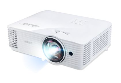 Мултимедиен проектор Acer Projector S1386WH, DLP, Short Throw, WXGA (1280x800), 3600 ANSI Lumens, 20000:1, 3D, HDMI, VGA, RCA, Audio in, Audio out, VGA out, DC Out (5V/1A, USB-A), Speaker 16W, Bluelight Shield, 3.1kg, White