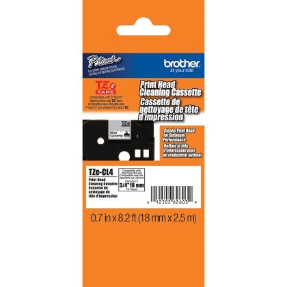 BROTHER TZECL4 Cleaning Tape 18mm 100pass for P-touch 550 3600 9200PC 9200DX 9400 9500PC 9600