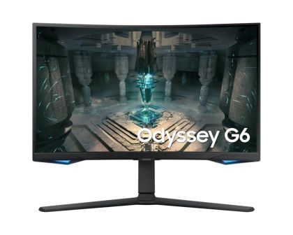 Монитор Samsung 27BG650 27" Odyssey G6 Smart, Curved 1000R, VA, 240 Hz, 1 ms GTG, 2560x1440, 350 cd/m2, 2500:1 Contrast, Eye Saver, Flicker Free, AMD FreeSync Premium Pro, DP 1.4, 2xHDMI 2.1, 2xUSB, Wi-Fi, Bluetooth, Speakers, Tizen, Black