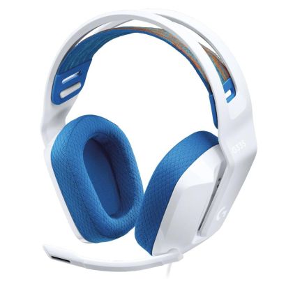 Gaming Earphone Logitech G335, Microphone, White