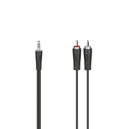 Audio Connecting Cable HAMA 3.5 mm jack plug - 2 RCA plugs, stereo, 1.5 m