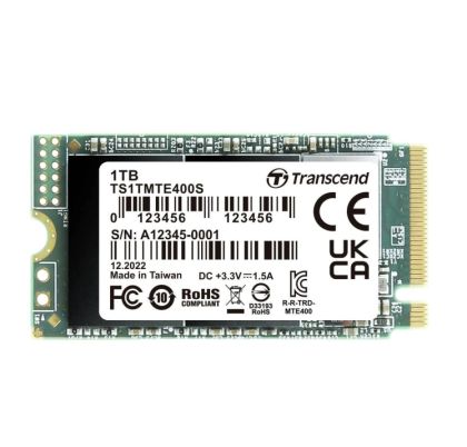 Hard drive Transcend 1TB, M.2 2242, PCIe Gen3x4, NVMe, 3D TLC, DRAM-less