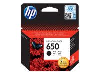 HP 650 original Ink cartridge CZ101AE BHK black standard capacity 360 pages 1-pack