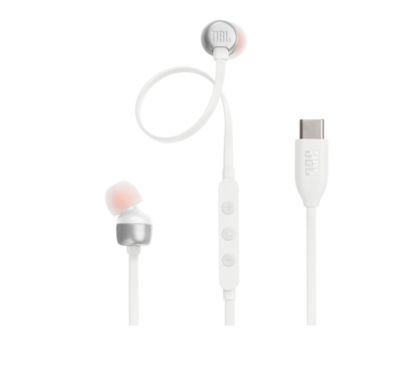 Headphones JBL T310C WHT USB-C In-ear headphones