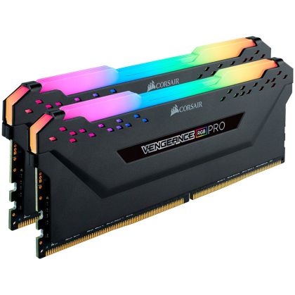 CORSAIR DDR4 3600MHz 32GB 2x288 DIMM Unbuffered 18-22-22-42 Vengeance RGB PRO black Heat spreader 1.35V XMP 2.0 for AMD Ryzen