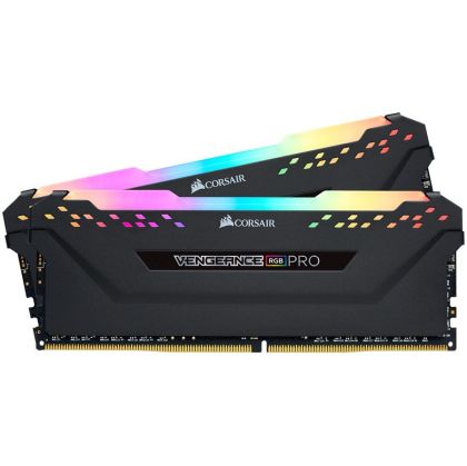 Corsair DDR4, 3200MHz 32GB 2x16GB Dimm, Unbuffered, 16-20-20-38, XMP 2.0, Vengeance RGB Pro SL Black Heatspreader, RGB LED, Black PCB, 1.35V,for AMD Ryzen & Intel, EAN:0840006632092