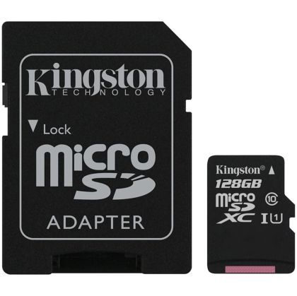 Kingston 128GB micSDXC Canvas Select Plus 100R A1 C10 Card + ADP, EAN: 740617298703