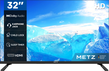 Телевизор METZ 32MTE2000Z, 32"(80 см), LED TV, HD, Черен