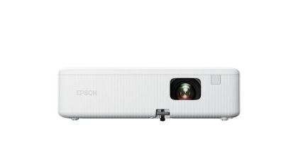 Multimedia projector Epson CO-FH01, Full HD 1080p (1920 x 1080, 16:9), 3000 ANSI lumens, 16,000:1, WLAN (optional), USB 2.0, HDMI, Lamp warr: 6000h, Warr: 24 months, White + Sunne Ceiling Projector Bracket Mount Ceiling Mount 74-114cm, White