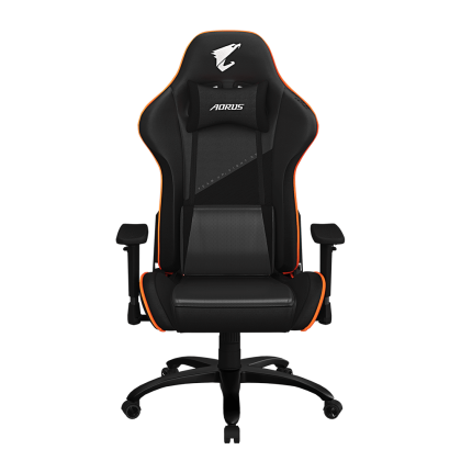 Gigabyte Aorus AGC310 Gaming Chair, Black and Orange