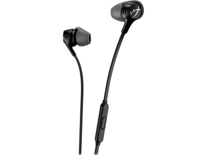 Геймърски слушалки тапи с микрофон HyperX Cloud Earbuds II Black