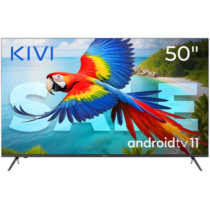 50", UHD, Android TV 11, Black, 60 Hz, AV1, Sound 2x12W, 65 kWh/1000h, Energy F, WiFi5G, BT5.1, 4xHDMI, 2xUSB, Blue Remote, 24 months