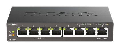 Switch D-Link DGS-1008P, 4x PoE + 4 x standard, 10/100/1000, Gigabit,