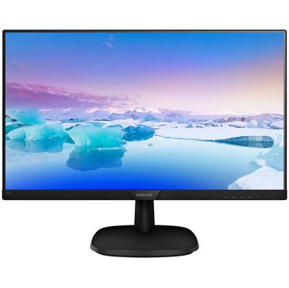 Monitor, Philips 273V7QDSB, 27" IPS WLED, 1920x1080@75Hz, 4ms GtG, 250cd m/2, 1000:1, DCR 10M:1, FlickerFree, Low Blue Mode, Tilt, D-SUB, DVI, HDMI