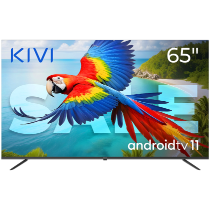 65", UHD, Android TV 11, Black, 60 Hz, AV1, Sound 2x12W, 111 kWh/1000h, Energy G, WiFi5G, BT5.1, 3xHDMI, 2xUSB, 24 months