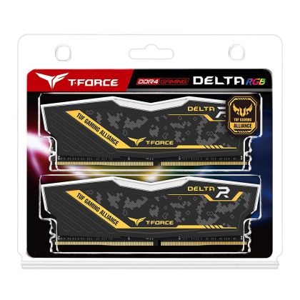 Memory Team Group Delta RGB TUF DDR4 - 16GB(2x8GB) 3200MHz, CL16-18-18-38 1.35V